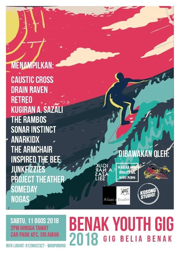 Benak Youth Gig 2018 Poster