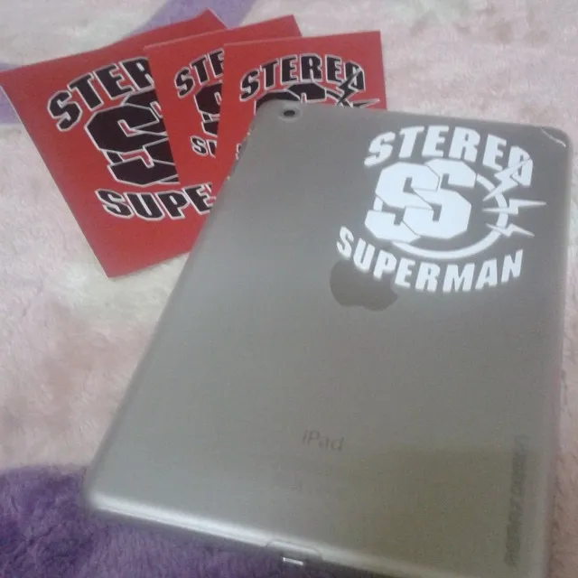 Stereo Superman's logo Sticker